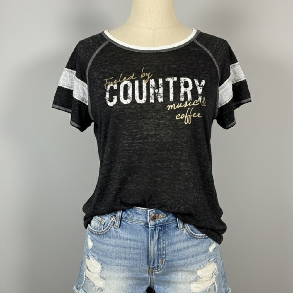 Gray Graphic Tee Shirt